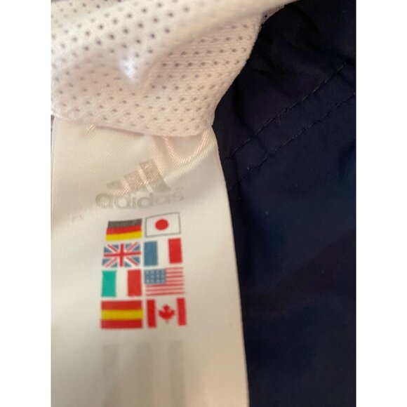 Adidas Notre Dame Windbreaker Jacket Navy Blue Quarter Zip Size XL - Picture 4 of 11